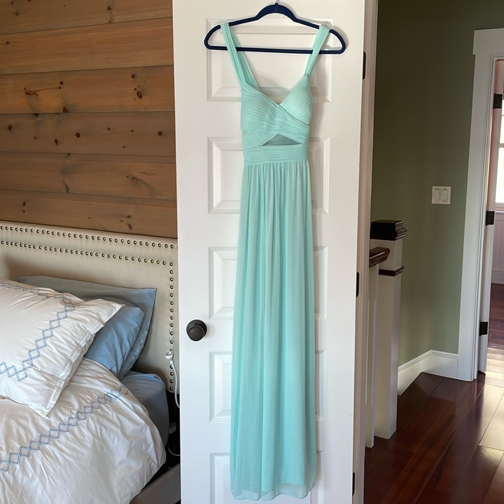 Formal mint color dress, Size 0, never worn, NWT.